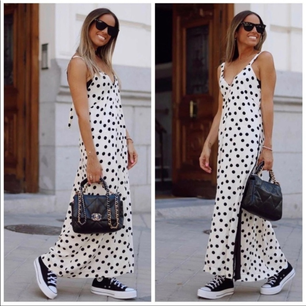 NEW Zara Limited Edition Polka Dot Slip Dress Extra Small XS 8581/729 NWT